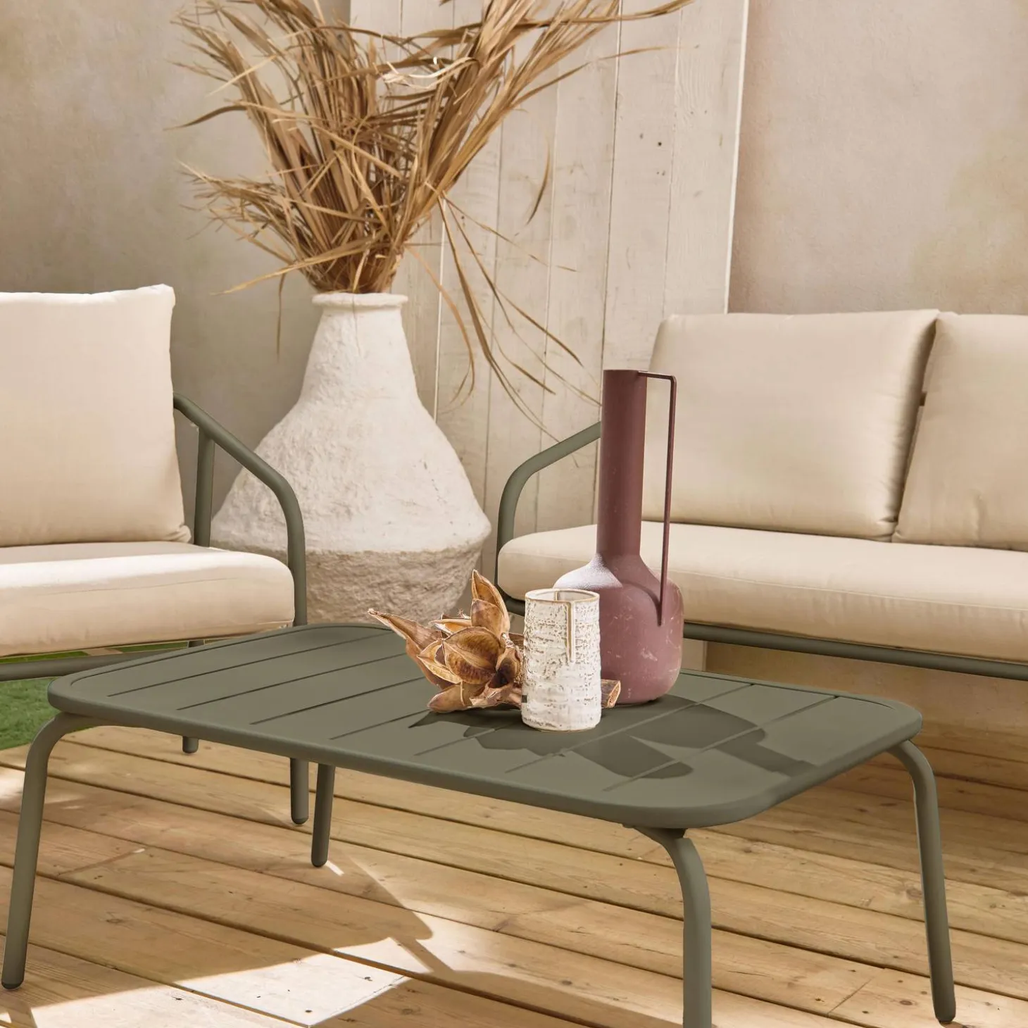 Metalen loungeset, 4 zits