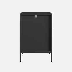 Metalen nachtkastje, industriële bijzettafel