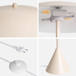 Metalen vloerlamp voor binnen Ø50cm