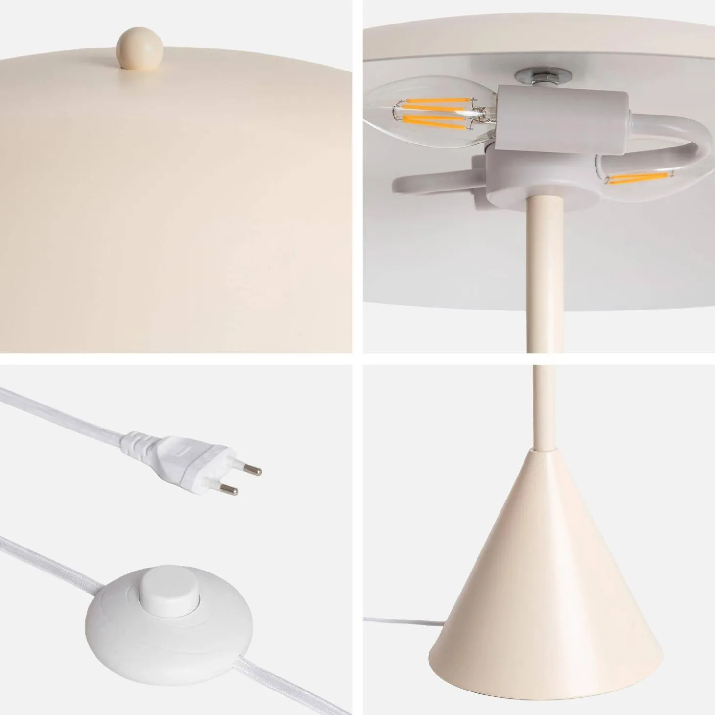 Metalen vloerlamp voor binnen Ø50cm