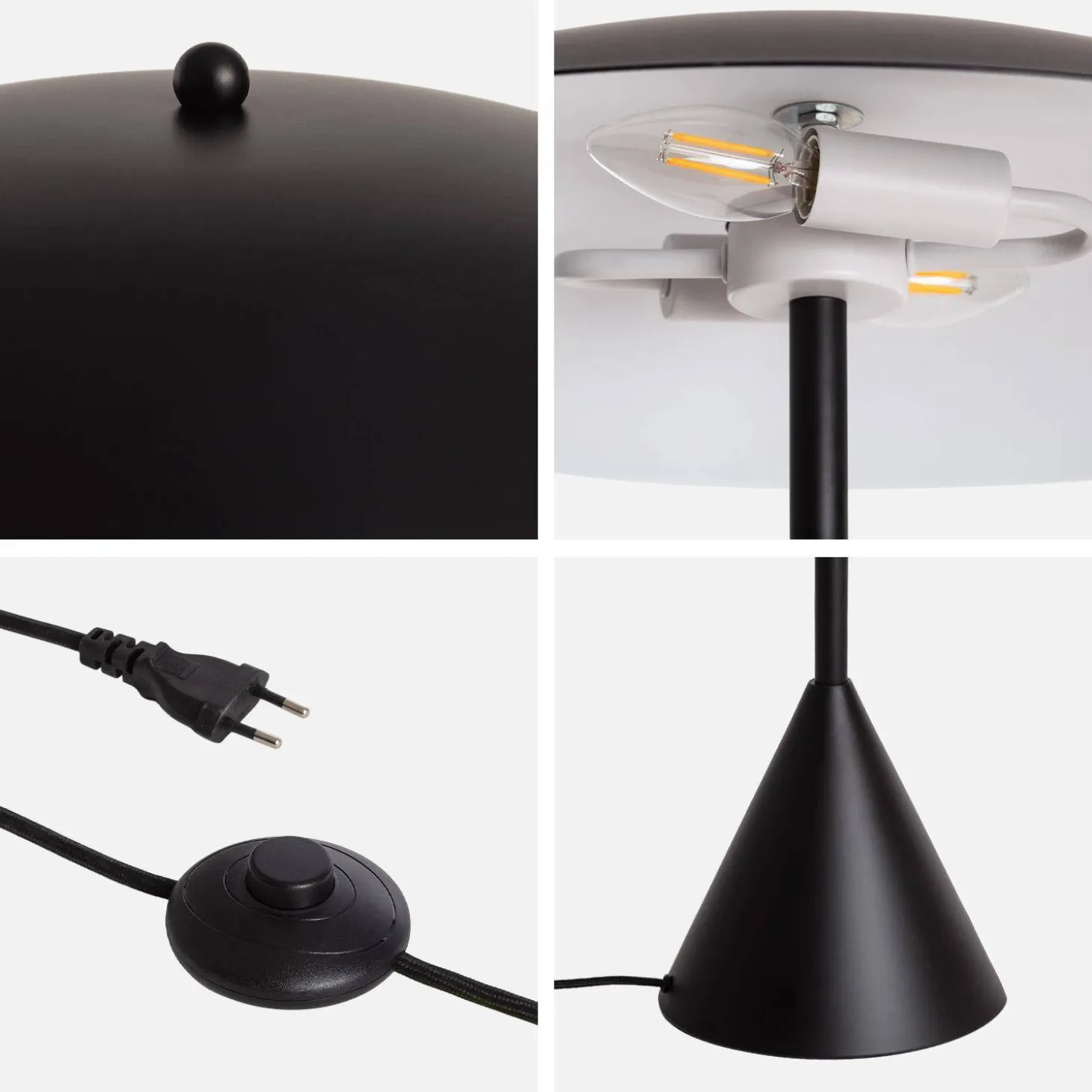 Metalen vloerlamp voor binnen Ø50cm