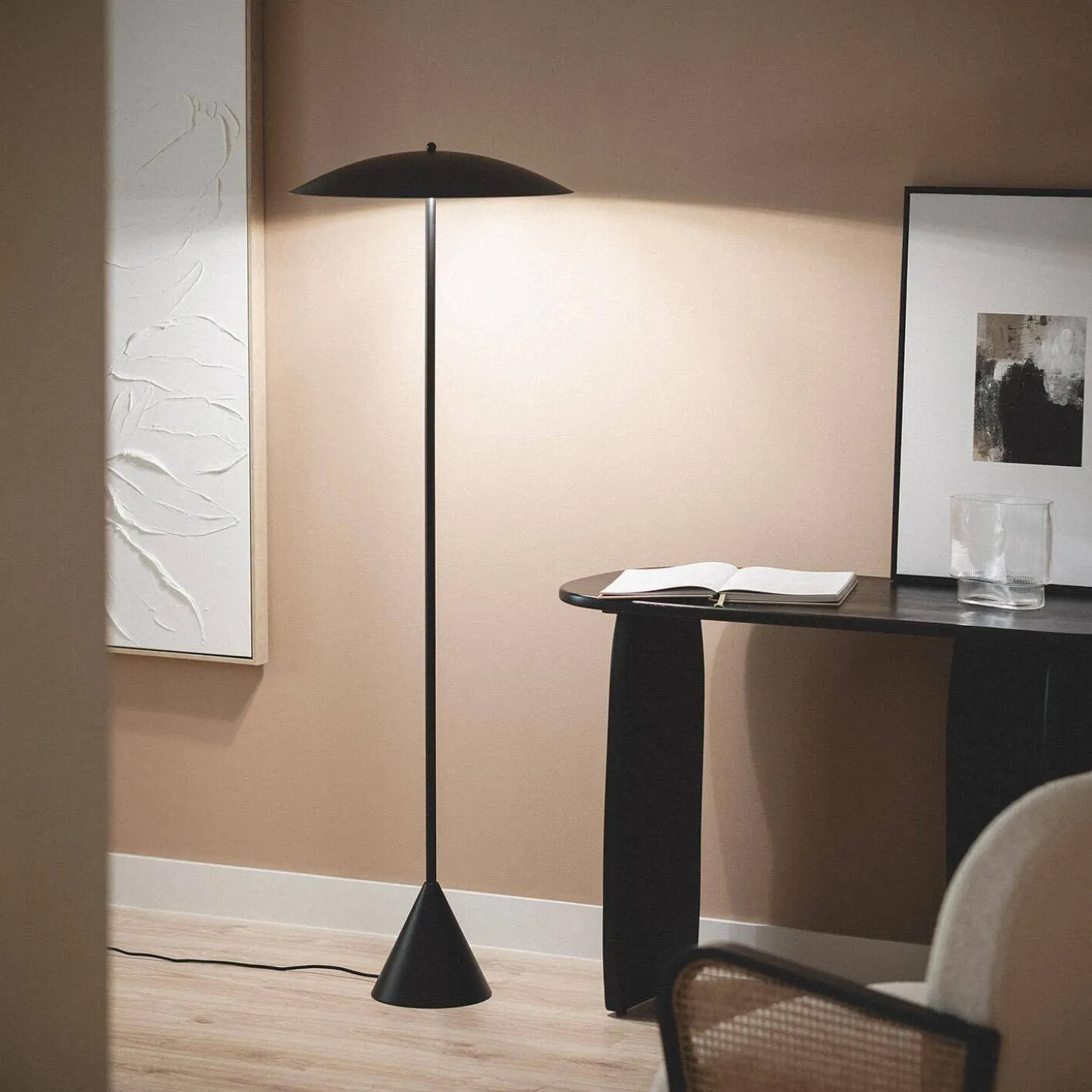 Metalen vloerlamp voor binnen Ø50cm