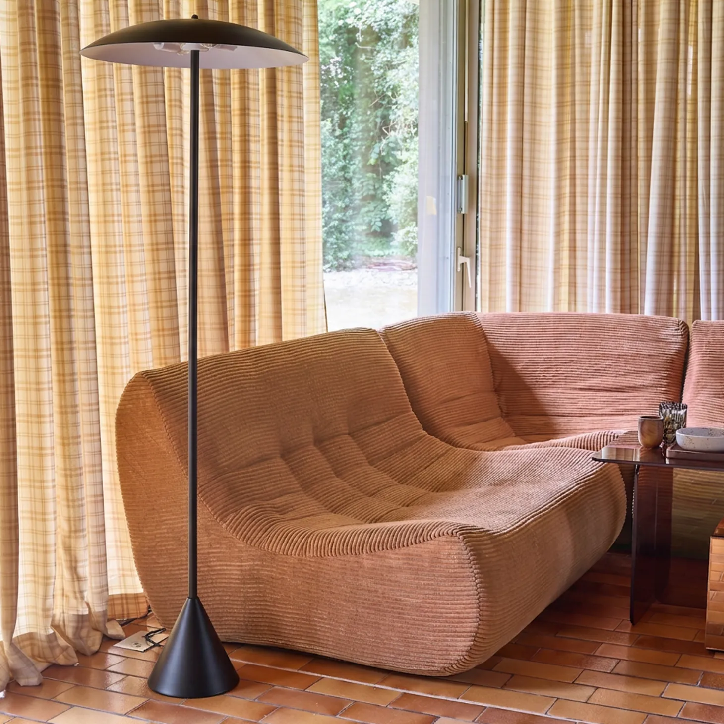 Metalen vloerlamp voor binnen Ø50cm
