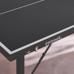 Mini opvouwbare binnen tafeltennistafel, met 2 rackets en 3 balletjes