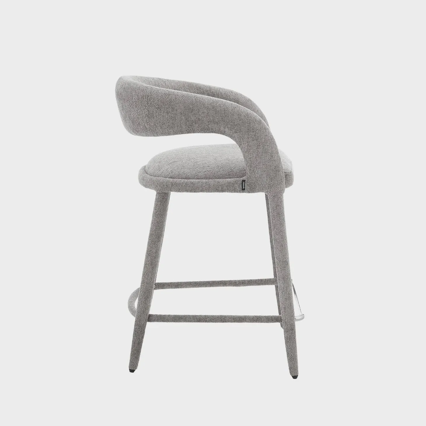 Moderne barkruk van stof (set van 2)