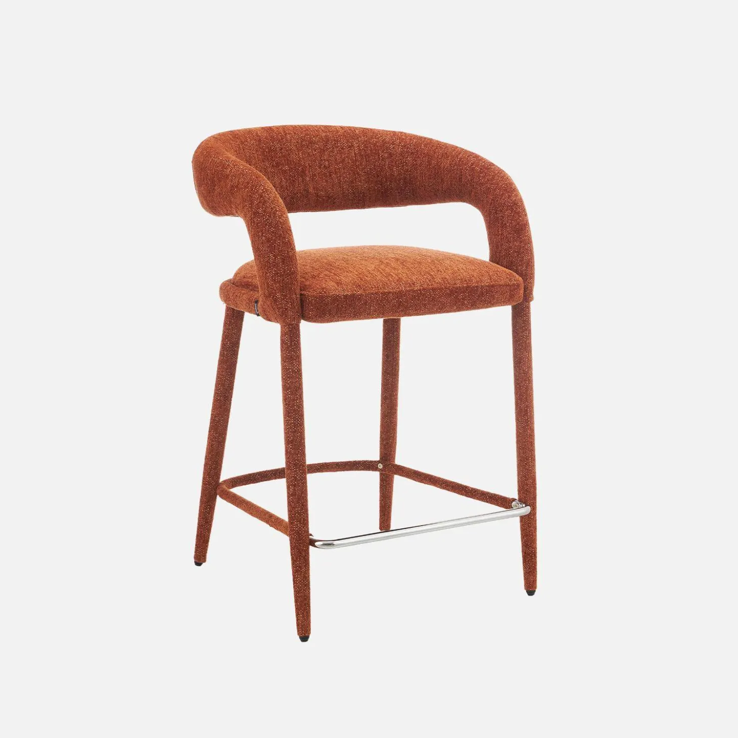 Moderne barkruk van stof (set van 2)