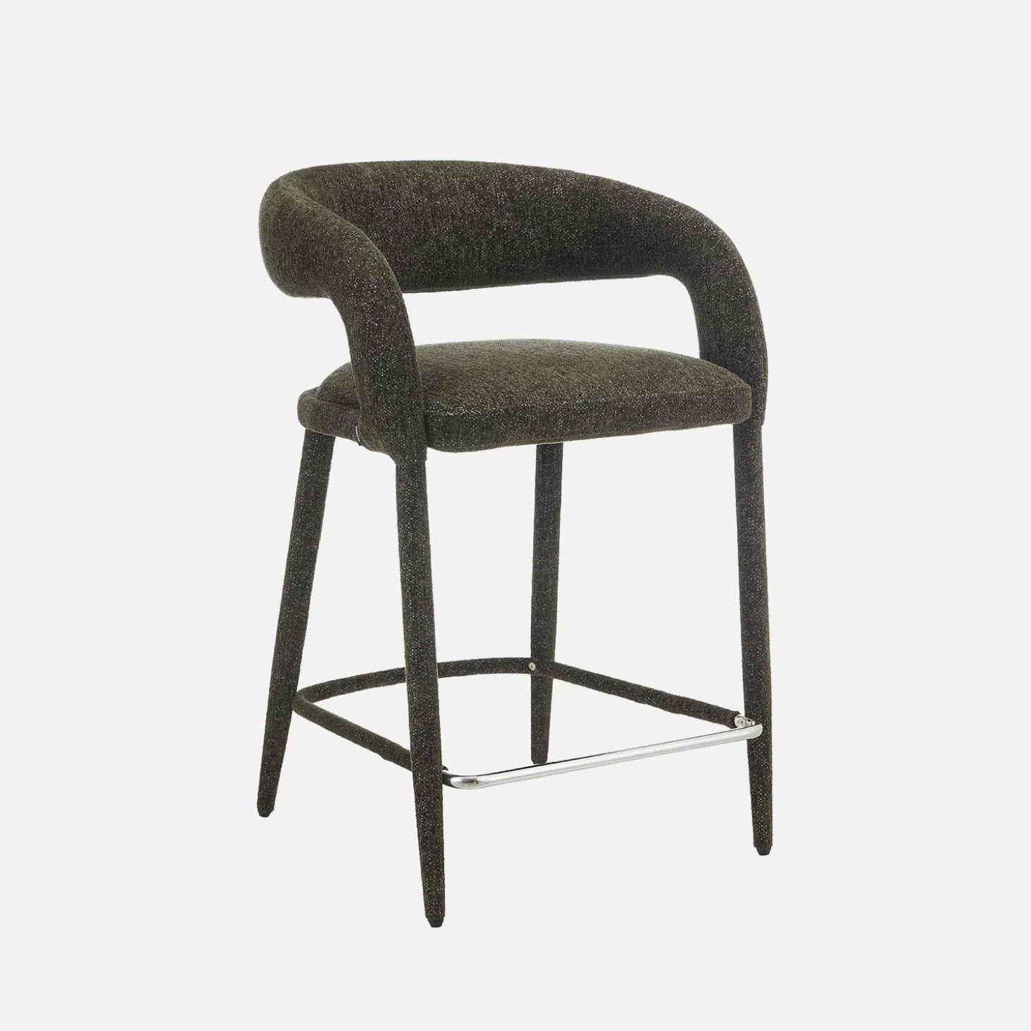 Moderne barkruk van stof (set van 2)