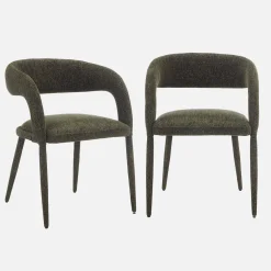 Moderne stoel van stof (set van 2)