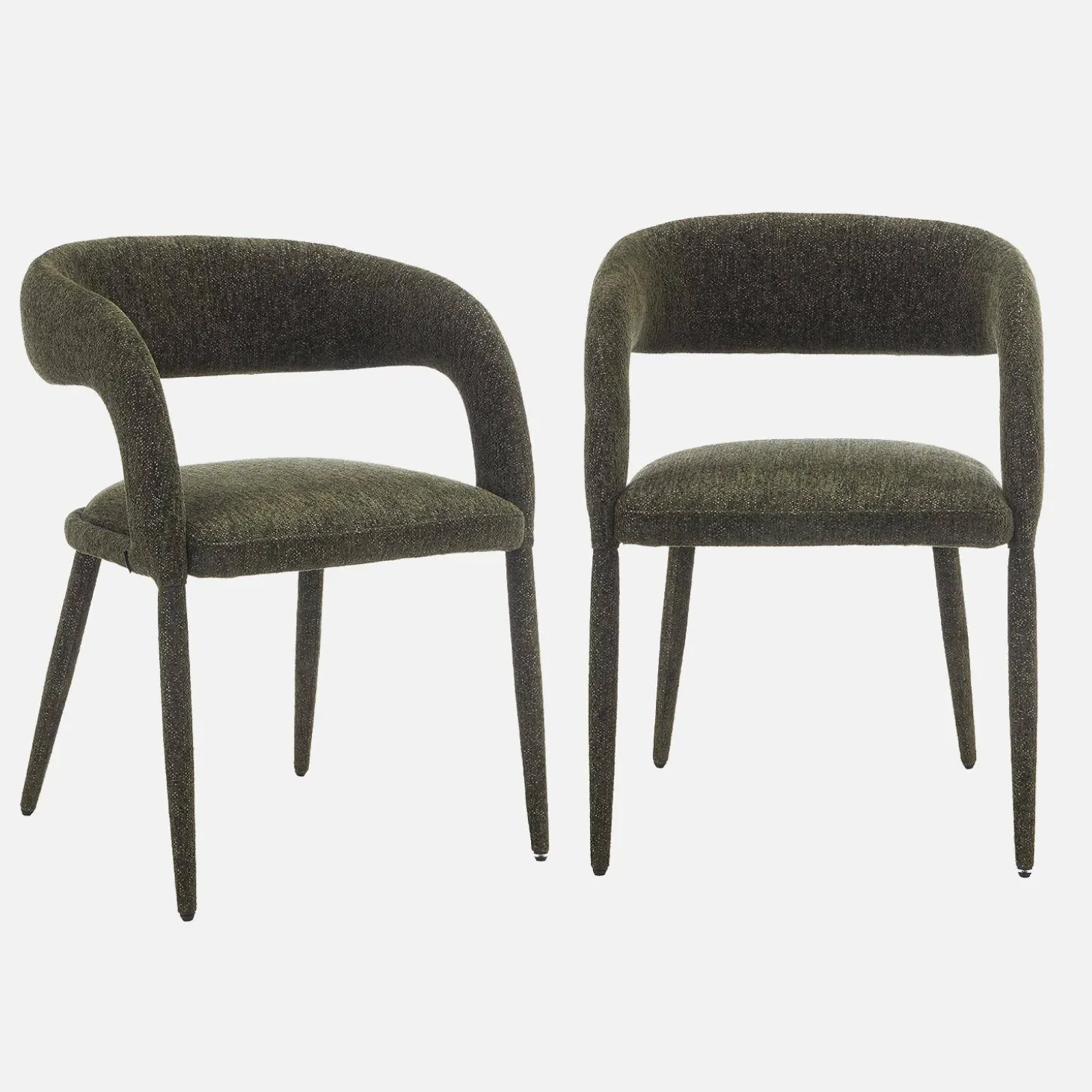 Moderne stoel van stof (set van 2)