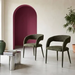 Moderne stoel van stof (set van 2)