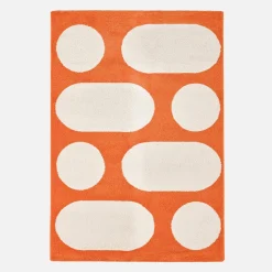 Modern interieurtapijt, oranje