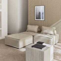 Modulaire fauteuils in stof (Set van 3)