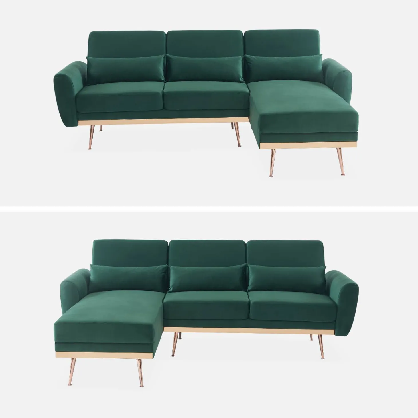 Modulaire hoekbank 3 zitplaatsen Oskar