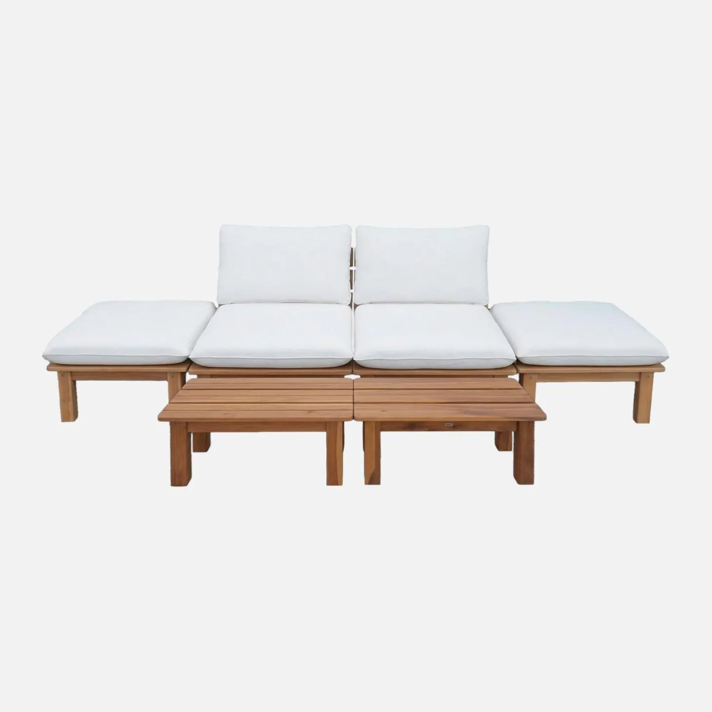 Modulaire loungeset 2-4 plaatsen meerdere posities en tafeltjes