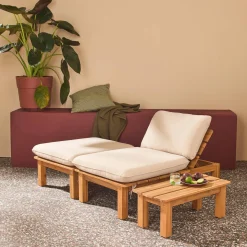 Modulaire loungeset 1-2 plaatsen meerdere posities en tafeltje