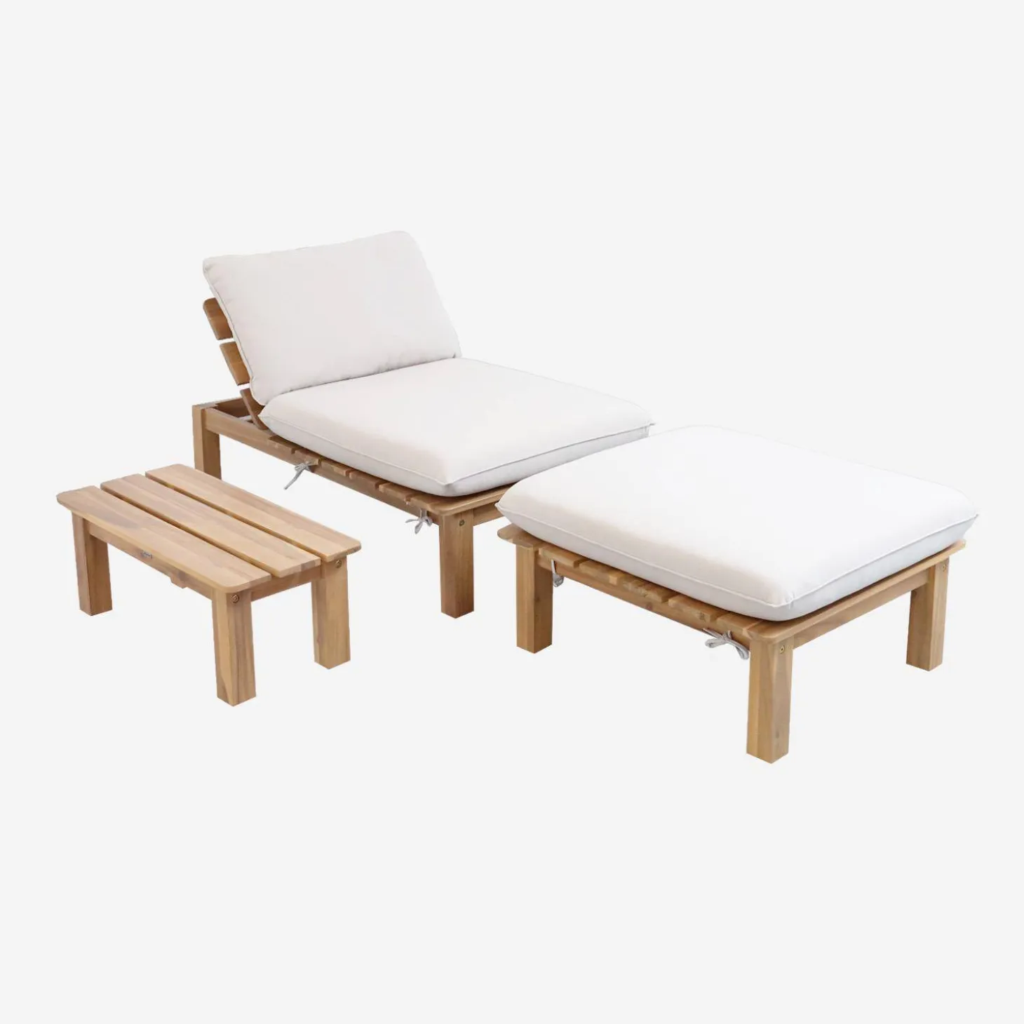Modulaire loungeset 1-2 plaatsen meerdere posities en tafeltje