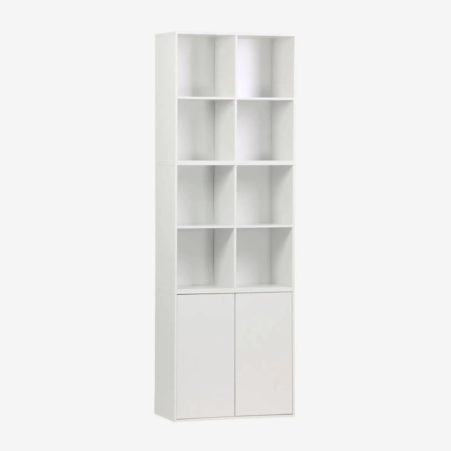 Modulaire opbergmodule houtdecor 3 modules - 2 deuren 8 vakken