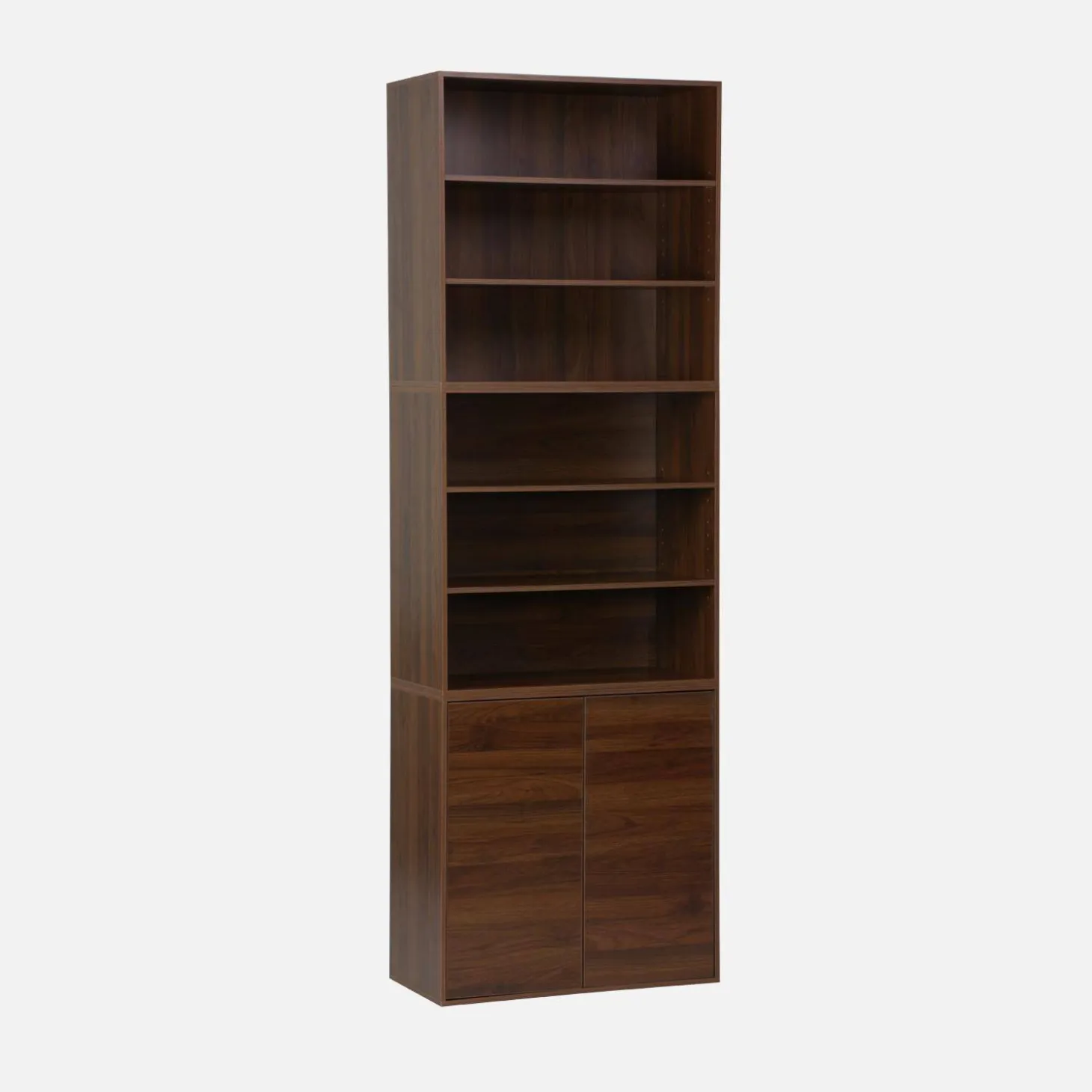 Modulaire opbergmodule houtdecor 3 modules - 2 deuren en planken