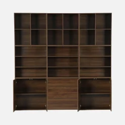 Modulaire opbergmodule houtdecor 9 modules - 4 deuren 3 lades