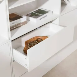 Modulaire opbergmodule houtdecor 9 modules - 4 deuren 3 lades