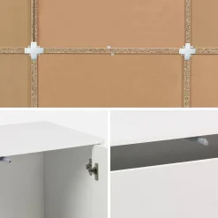 Modulaire opbergmodule houtdecor 9 modules - 4 deuren 3 lades