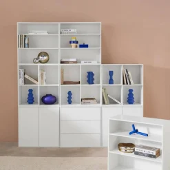 Modulaire opbergmodule houtdecor 9 modules - 4 deuren 3 lades