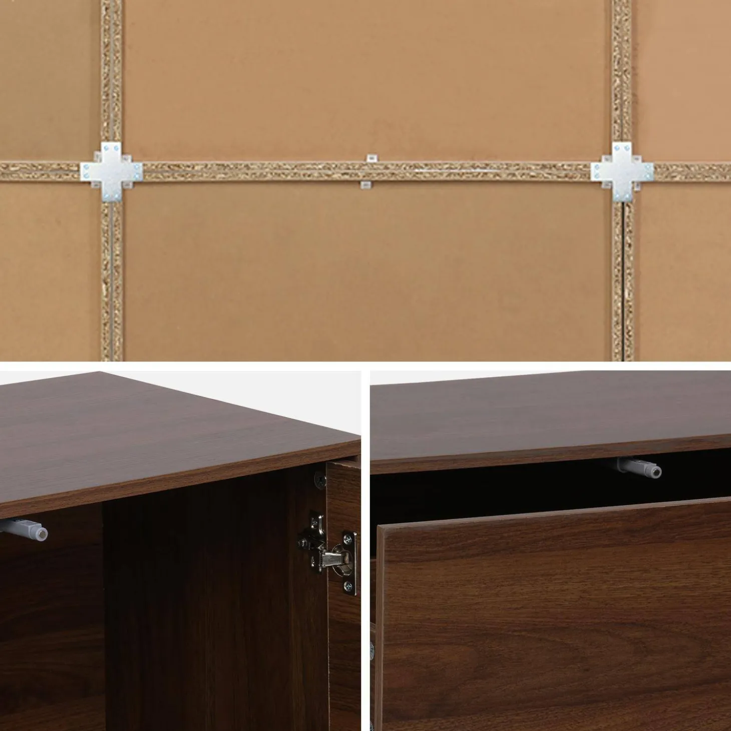 Modulaire opbergmodule houtdecor 9 modules - 2 deuren 6 lades
