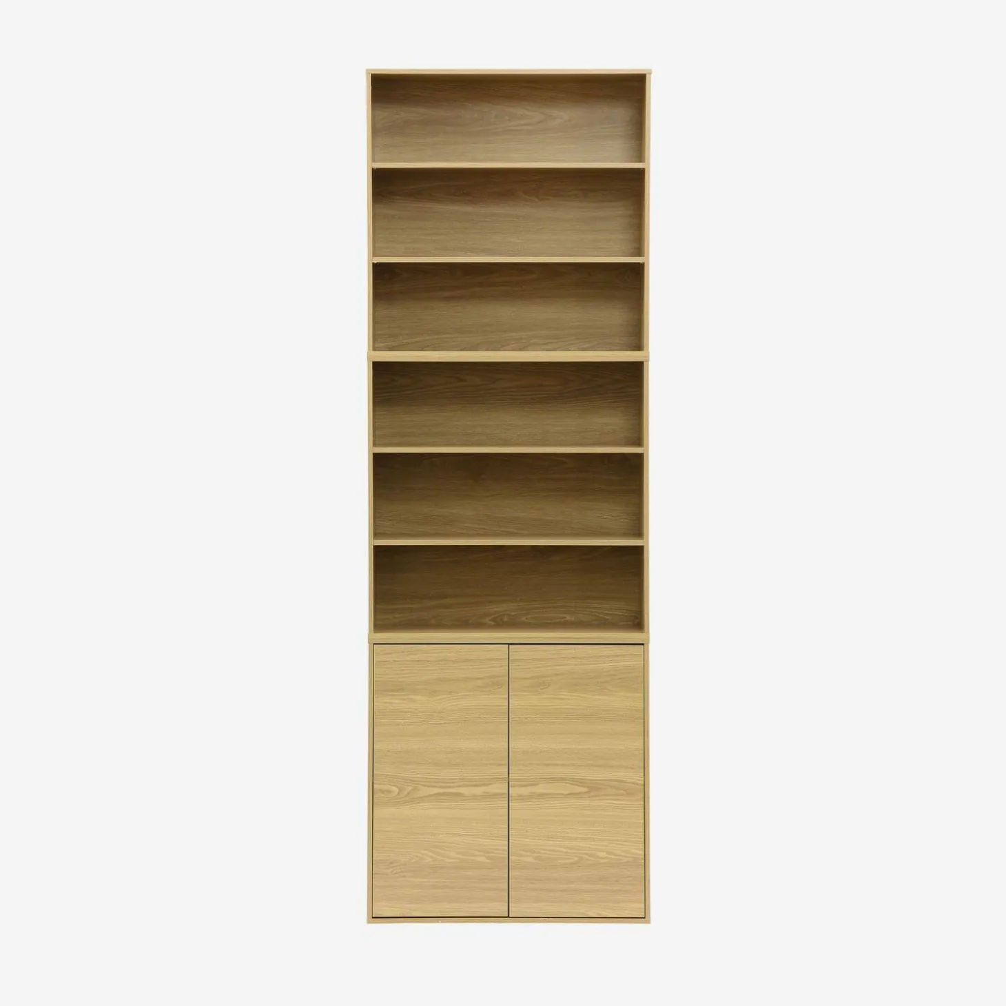 Modulaire opbergmodule houtdecor 3 modules - 2 deuren en planken