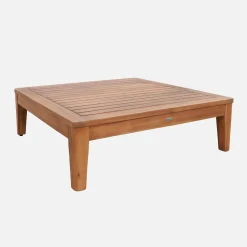 Modulaire 5-zits loungeset van hout met bouclé-effect