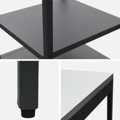 Module buitenkeuken 2 planken staal L49cm