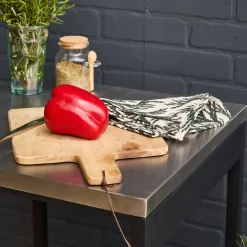 Module buitenkeuken 2 planken staal L49cm