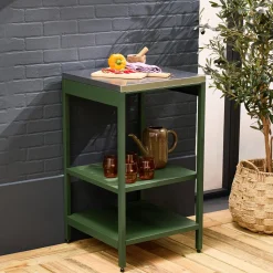 Module buitenkeuken 2 planken staal L49cm