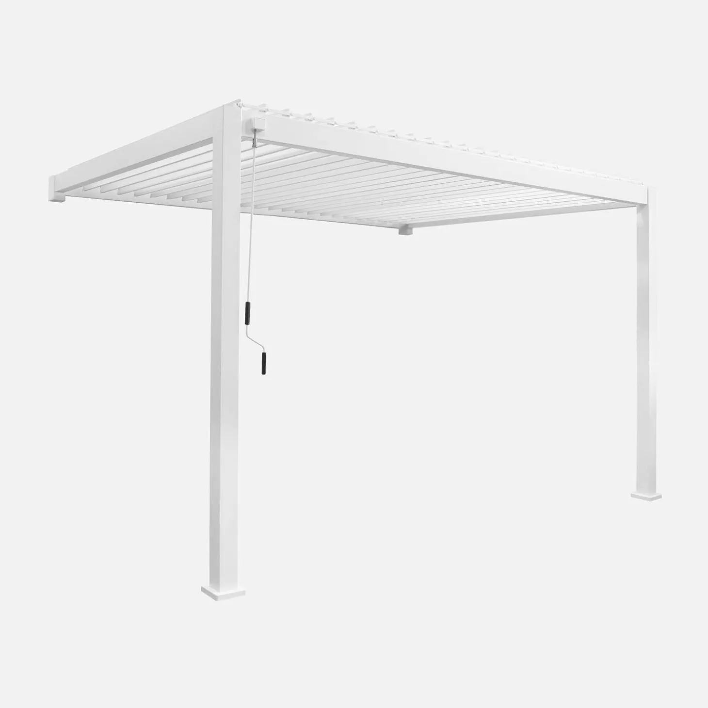 Muurpergola met lamellendak 4x3m verstelbare lamellen