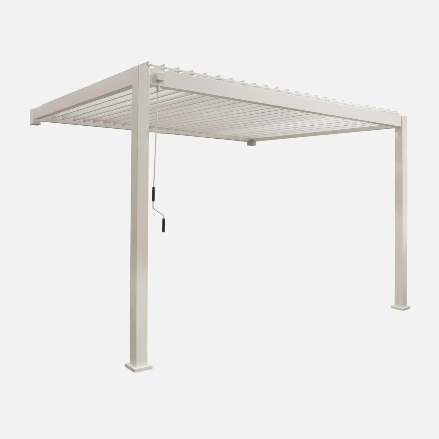 Muurpergola met lamellendak 4x3m verstelbare lamellen