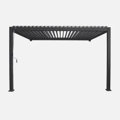 Muurpergola met lamellendak 4x3m verstelbare lamellen