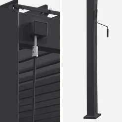 Muurpergola met lamellendak 4x3m verstelbare lamellen
