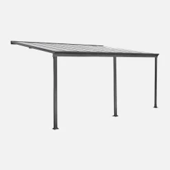 Muurpergola 5x3m met goot aluminium, carport