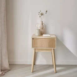 Nachtkastje houtdecor 1 lade