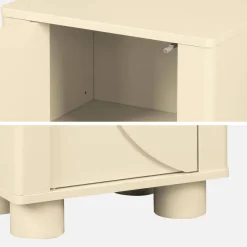 Nachtkastje houtdecor 1 omkeerbare deur