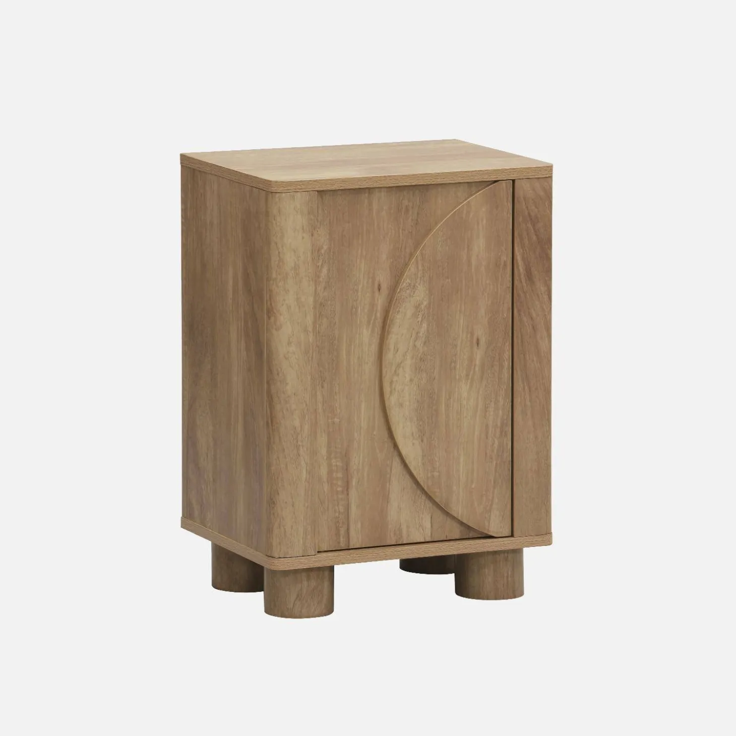 Nachtkastje houtdecor 1 omkeerbare deur