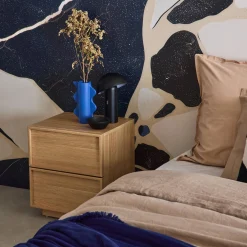 Nachtkastje houtlook 2 lades
