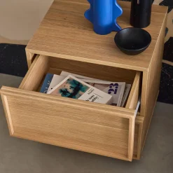 Nachtkastje houtlook 2 lades