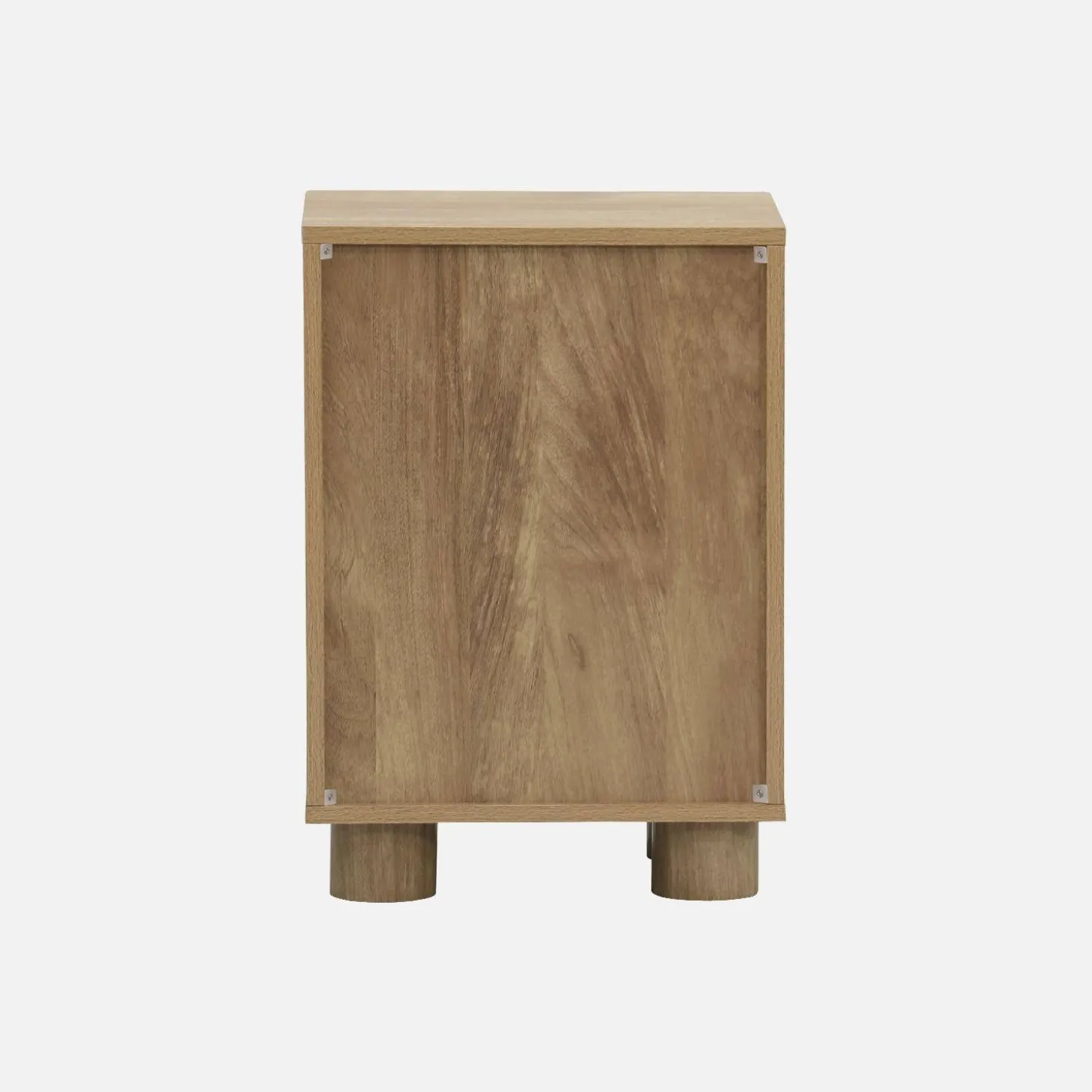 Nachtkastjes houtdecor 1 omkeerbare deur (set van 2)