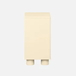 Nachtkastjes houtdecor 1 omkeerbare deur (set van 2)
