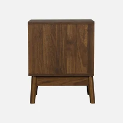 Nachtkastje, walnoothout decor, Linear, L 40 x B 39 x H 48cm