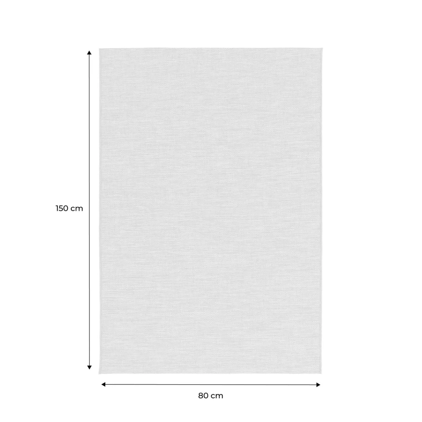 Natuurlijk jute-effect vloerkleed voor binnen en buiten
