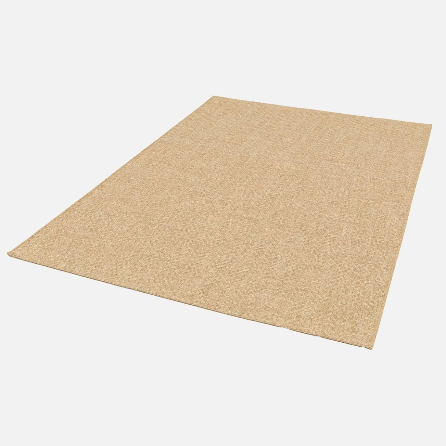 Natuurlijk jute-effect vloerkleed voor binnen en buiten