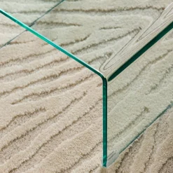 Nesttafels rechthoekig en vierkant gehard glas