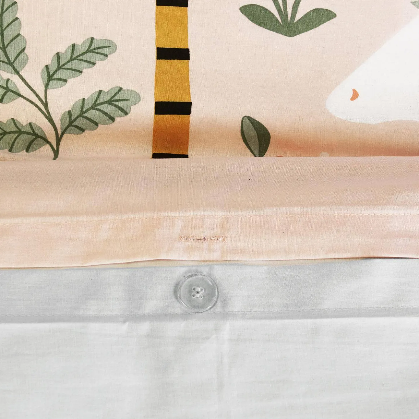 Omkeerbare dekbedset 1-persoons met eenhoorn/dans thema 140x200cm