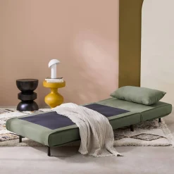 Omvormbare fauteuil stof houten frame 1 zitplaats